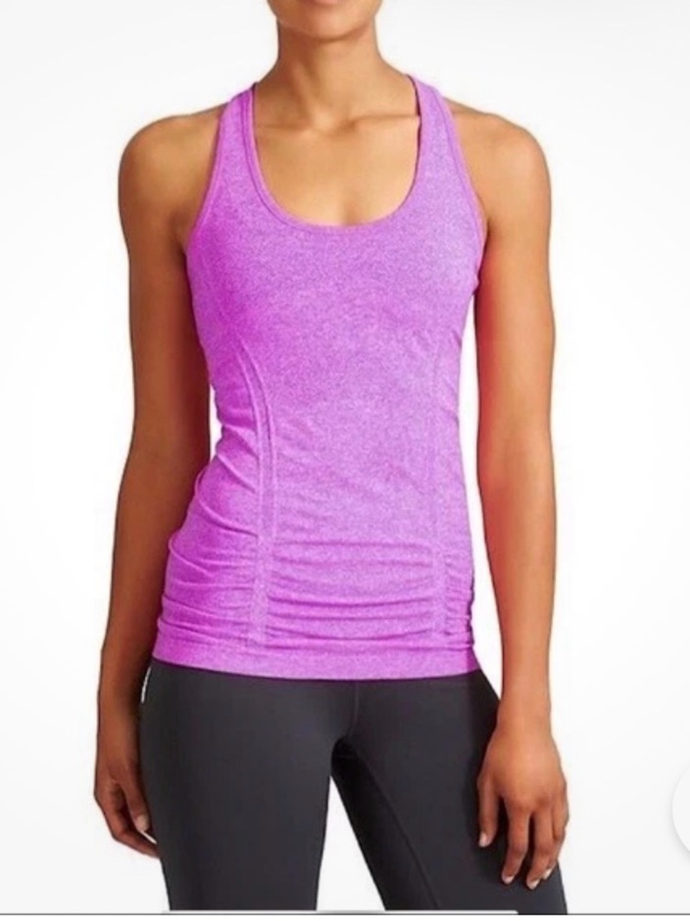 Athleta Fastest Track Seamless Tank Top. Size XS. Heathered purple.